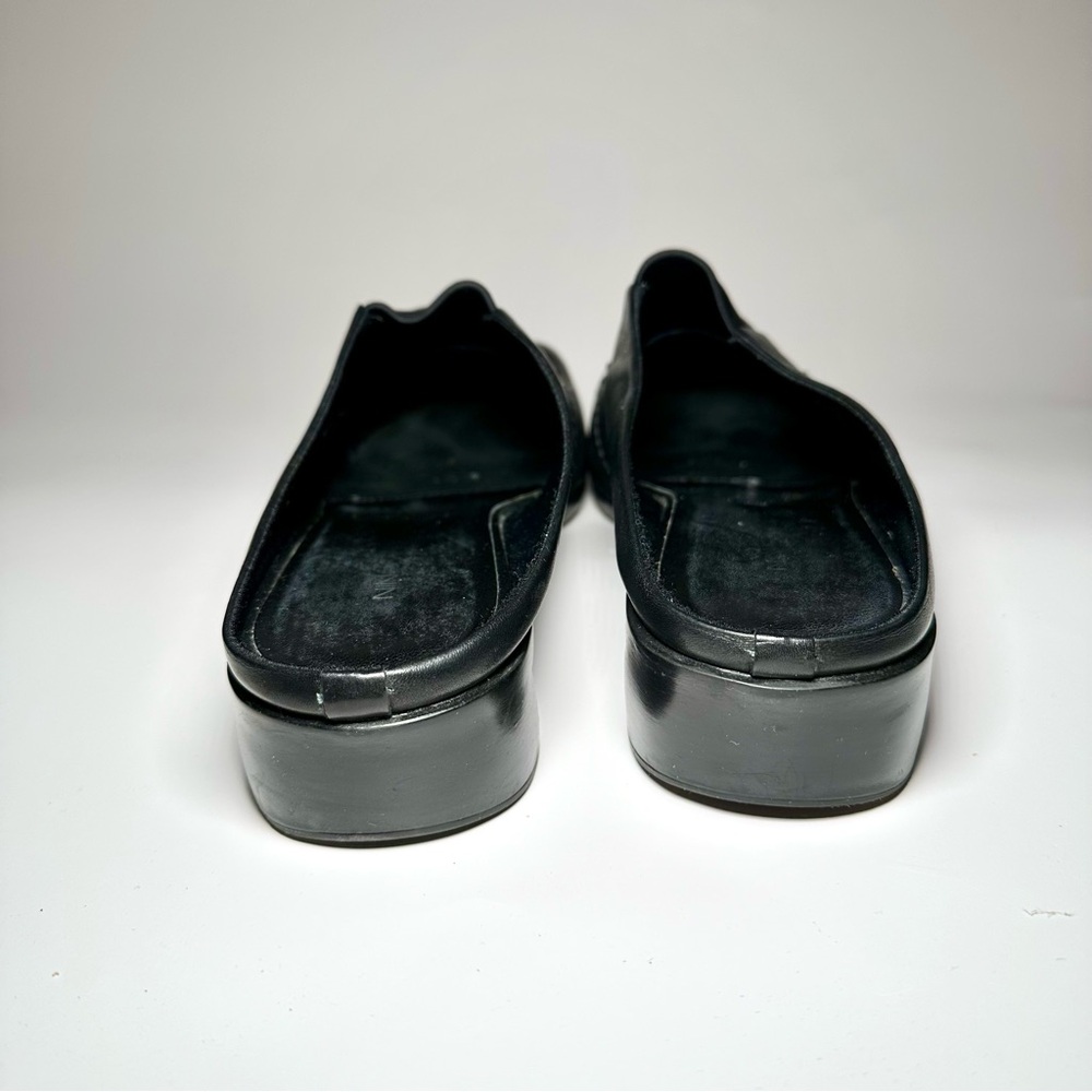 Nine West Women’s Renny Black Leather Slip On Mules Shoes. Size 9… - Picture 6 of 8